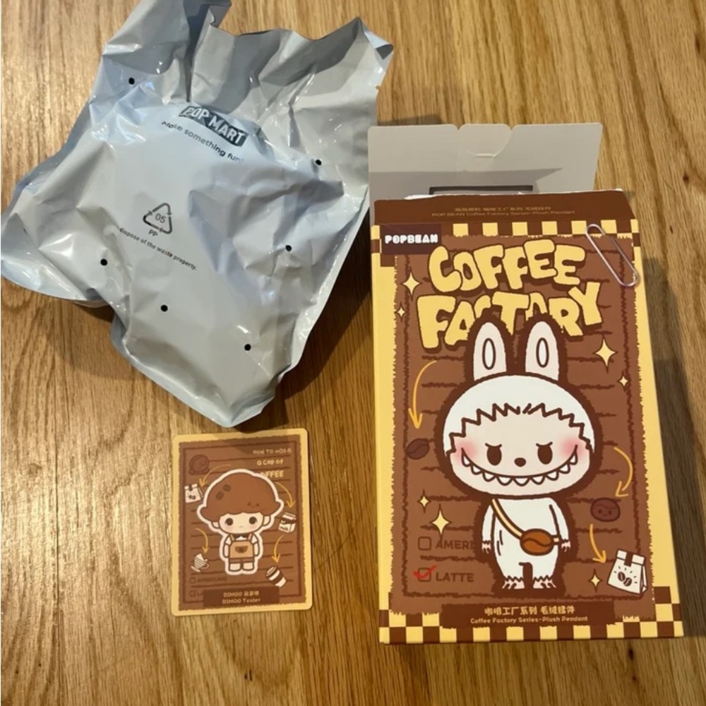 Pop Mart Coffee Factory Plush Pendant